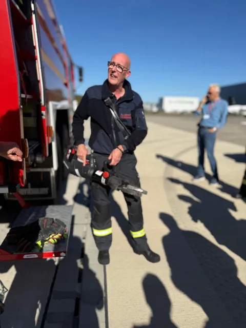 Einblick in die Arbeit der Flughafenfeuerwehr